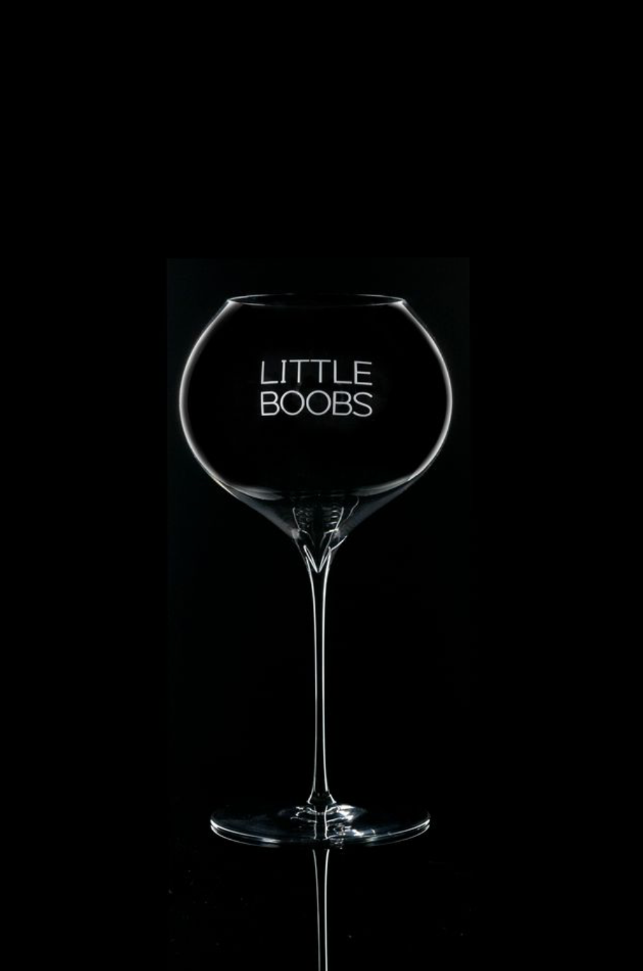 Lehmann Champagne Glasses "Little Boobs" 2-Pack ETCHED Glass Set with Gift Box